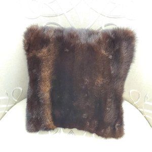 Real Beaver Fur Pillow